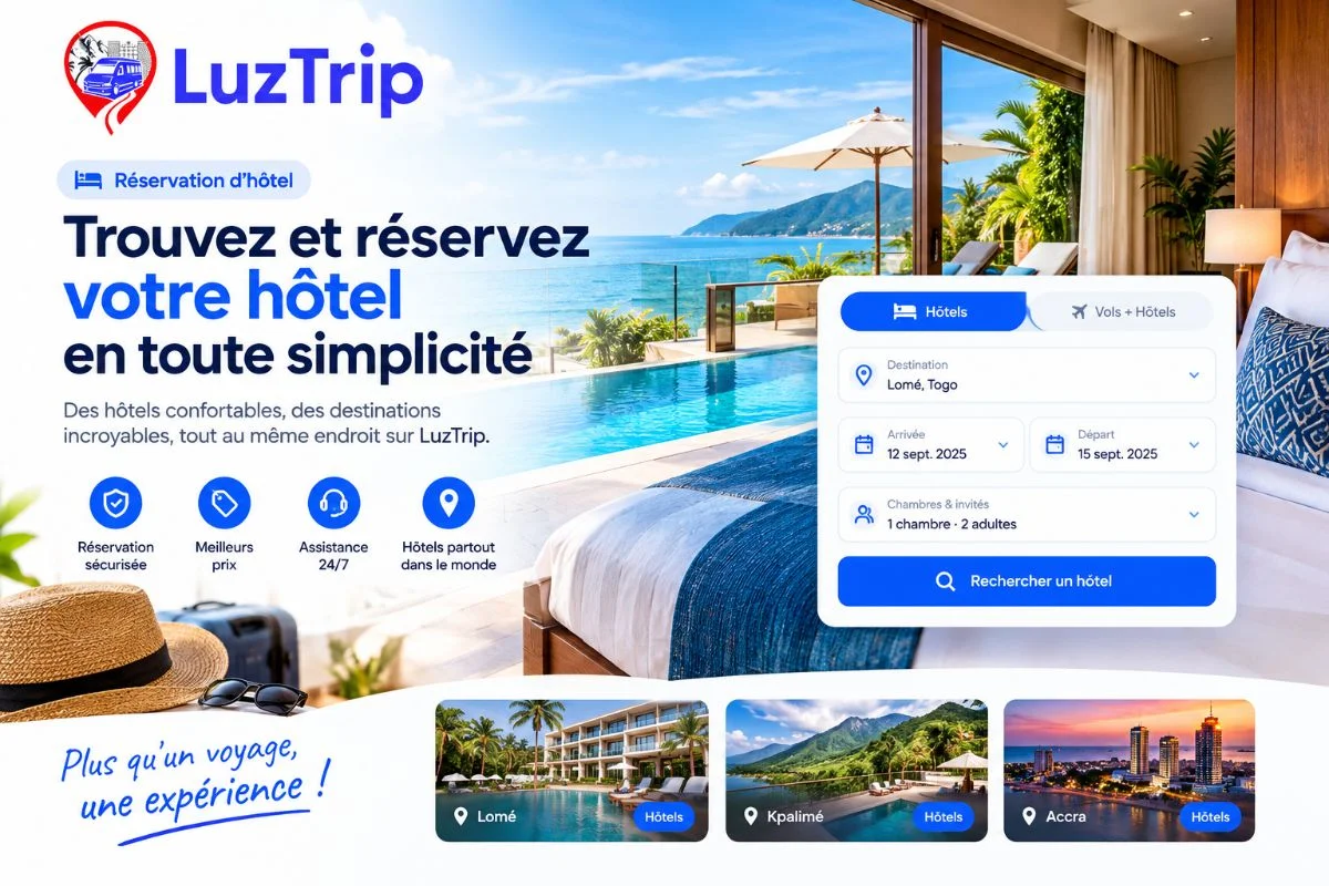 Comment réserver un hôtel au Togo en quelques clics avec Luztrip ?